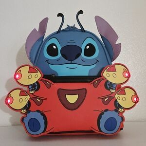 Loungefly Stitch Experiment 626 Light-Up Blasters Cosplay Mini Backpack BAM